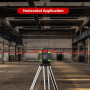 Huepar Niveau Laser Rotatif Auto-Nivellement Kit, Outil de Rouge Niveau Laser Rotatif Intérieur/Extérieur Faisceau Laser Horizon