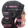 Perruque Bandeau Cheveux Humain - Densité 180% Cheveux Bouclés Brésiliens - Perruque Demi-Tête Half Wig Couleur Noire Naturelle 