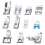 11Pcs Pied Presseur Machine à Coudre,Pieds de Biche,Machine à Coudre Kit Pieds de Biche Multifonctionnel,pour Machines à Coudre 