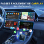 Adaptateur CarPlay sans Fil 2-en-1 & Android Auto, Mise à Niveau 2025 - Convertisseur USB pour Voiture, Plug & Play, Connexion A