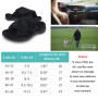 Git-up Chaussons Femme Mousse à Mémoire avec Support de l'arche Ajustable Crochet et Boucle Diabétique Large Bout Ouvert Pantouf