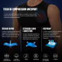 AMZSPORT Lot de 5 Débardeurs Homme Respirant, Maillot de Compression, T-Shirt Fonctionnel, T-Shirt de Course, Débardeur sans Man