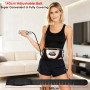 Ceinture de massage, Ceinture amincissante à 5 modes de vibration avec fonction de chauffage et réglable à 140cm, Appareil d'ent