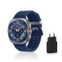 Samsung Galaxy Watch Ultra (2025), Montre Connectée, Bouton d'action, Galaxy AI, GPS Double fréquence, 4G, 47mm, Bleu Titane, Ch