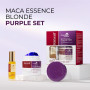 Karseell Masque Cheveux Violet et Huile Cheveux, Répare Neutralise Les Reflets Jaunes pour Cheveux Blonds, Platine, Blancs Ou Gr