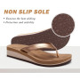 COFACE Femmes Tongs Mode Sandales Tong Compensees été Plage Piscine et Vacances avec Tapis de Yoga Confortable