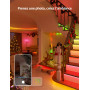 Lepro S1 IA Ruban LED Connecté 20M, Concepteur d'Éclairage IA Personnalisé, Bande LED Wifi RGB+IC App Contrôle, Sync Musique, Co