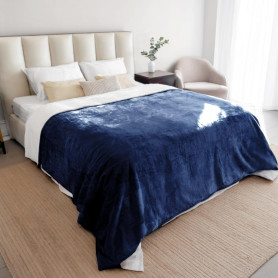 Dreamzie - Plaid Imperméable Chien 152x203 cm - Couverture Imperméable Réversible - pour Lit et Canapé Chien en Polaire Sherpa -