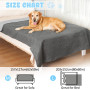 HezzLuv Couverture imperméable pour chien et chat - Pour canapé, lit et voiture - Protection de canapé / lit - Réversible et rés