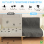 HezzLuv Couverture imperméable pour chien et chat - Pour canapé, lit et voiture - Protection de canapé / lit - Réversible et rés
