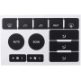 Beekeg Kit de réparation de bouton usé auto autocollant noir mat compatible avec/compatible avec/pour VW Volkswagen Touareg 2004