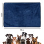 7CDXD Couverture imperméable pour chien - 127 x 150 cm - Douce - En flanelle - Imperméable aux liquides - Protection de canapé d
