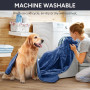 7CDXD Couverture imperméable pour chien - 127 x 150 cm - Douce - En flanelle - Imperméable aux liquides - Protection de canapé d