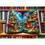 Wooden.City Enchanted Tales 1000 Pièces - Puzzle en Bois pour Adultes Original Coloré - Casse-Tête en Bois de Bibliothèque - Puz