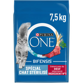 PURINA ONE | BIFENSIS | Spécial Chat Adulte Stérilisé | Renforce le système immunitaire, améliore l'équilibre du microbiome et a