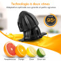 LEBENLANG Presse agrume electrique - 2 cônes & sans BPA I Haut rendement en jus I 700ml presse agrumes electriques I Presse-agru