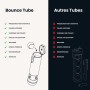 Bounce Tube Padel - Pressurisateur de Balles - Durée de Vie x3 - Rebond Préservé - Pompe Intégrée - Made in France