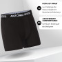 ANTONIO ROSSI (lot de 12) boxers ajustés pour hommes - Boxers pour hommes avec ceinture élastique