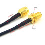 RUNCCI-YUN 10M Antenne WiFi Extension Câble, Câble d’Extension RP-SMA,Rallonge Antenne WLAN, Câble Coaxial RP-SMA,pour Pont de r