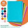 Carton coloré - 60 feuilles,12 couleurs,Carton coloré,Format A4,Papier carton 250gsm/92lb,Carton lourd pour imprimante,fabricati