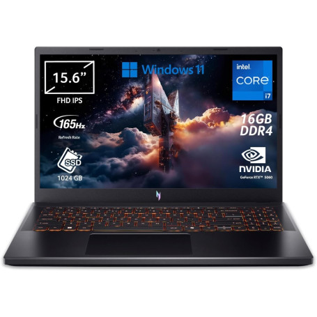 acer Nitro V 15 (ANV15-51-5678) PC Portable Gamer 15,6" Full HD | NVIDIA GeForce RTX 5060 | Intel Core i7-13620H | 16 Go RAM DDR