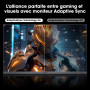 KOORUI 24'' Ecran PC Gamer Incurvé, 180Hz 1ms FHD PC Moniteur Gaming 1500R, Adaptive Sync VESA 100x100mm, Inclinaison réglable, 