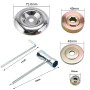 Universelle Kit Fixation écrou Lame Boîte,Tête de Débroussailleuse Universelle Accessoires,6 Morceaux Kit Ecrou Tete Debroussail