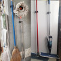 MUTUACTOR Porte - balai à balai magnétique,balai magnétique robuste pour outils de garage,garage cuisine buanderie rangement et 