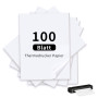 100 Feuilles Papier Thermique A4,Papier Imprimante Thermique Séchage Rapide, Papier Imprimante Thermique pour Documents, Fichier