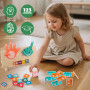 Montessori - Jeu éducatif - Compteur de doigts double face et planche à suivre les chiffres - Jouet éducatif pour enfants à part
