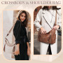 Chase Chic Sacs à main Hobo Sac porté épaule pour femmes，Sac Shopping Cuir PU Grande Sacs bandoulière Sacs portés épaule Portefe