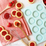 ScrapCooking - Moule Silicone 11 Tartelettes - Moule Biscuits - Apte Four & Congélateur - Pâtisserie Gâteau Enfant - Ustensile S