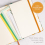 Rileys & Co – Carnet Pointillé Citron 20,3 x 15,2 cm à Couverture Rigide | 240 Pages – Pour Notebook, Bullet Journal Pré Rempli,