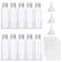 Sinofort 100ml Flacon Voyage, 10 Pièces Kit Voyage Avion, Bouteilles de Voyage Flacons Vide de Voyage Contenant Voyage avec Seri