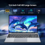 DIAKUOE 15,6" Ordinateur Portable FHD IPS avec Celeron N95 Processor, 16Go RAM 1To SSD, Win 11 PC Portable avec Clavier Rétroécl