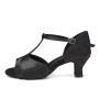 HIPPOSEUS Chaussures de Danse Latine pour Femmes avec Bride en T pour la Danse de Salon la Salsa et la Bachata
