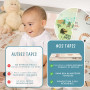 HuBorns - Tapis Bebe Pliable 180x140 cm, Tapis d'Eveil Bebe Reversible avec Bord Renforcé pour Plus Sécurité, Tapis de Jeux Bebe