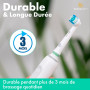 DentaDrift Brossette Compatible avec Oral-B, 8-Pack Têtes de Brosse à Dents de Rechange - Qualité Premium, Défense Renforcée Con