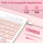 GAOJIE Coque Clavier pour iPad 11e Génération A16 2025/10e Génération 10,9 Pouces 2022, Coque de Protection avec Porte-Crayon, A