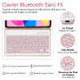 TQQ Coque Clavier pour iPad 10/11 Ème Generation (10.9 Pouces 2022/11 Pouces A16 2025), AZERTY Français Layout, Clavier Bluetoot