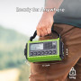 Dab/Dab+/FM Radio d'urgence Portable, Radio Solaire Manivelle avec Lampe Torche LED & Lampe de Lecture, 5000mAh Batterie Recharg
