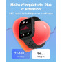 BIGGERFIVE Montre Enfant Non Connectée ou Connectée Librement, 1,8" Smartwatch Podomètre, Cardiofrequencemètre, IP68 Étanche, Mo