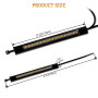JMTBNO 2 Pcs LED Clignotants Moto Anneau Bande de Fourche Lumière Flexible Lampe Avant Feu de Clignotants Moto Ambre Blanc DRL F
