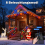 SOLARBABY Lot de 4 Guirlande Lumineuse Exterieur Solaire,4x11.5m Total 400 LED Guirlande Lumineuse Solaire Étanche 8 Modes, Guir