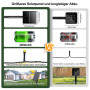 SOLARBABY Lot de 4 Guirlande Lumineuse Exterieur Solaire,4x11.5m Total 400 LED Guirlande Lumineuse Solaire Étanche 8 Modes, Guir