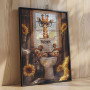 Tucocoo Casse-tête girafe tournesols mignons 1 000 pièces, assis sur les toilettes, pour adultes, style ferme, loisirs créatifs,