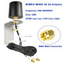 BOOBRIE MIMO 5G Antenne LTE d'extérieur 600-6000 MHz 4G 5G LTE Antenne Omnidirectionnelle Externe 5 dBi avec Double Fiche SMA 5M