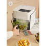 CREATE/AIR FRYER STUDIO CRYSTAL/Friteuse sans huile 4,2 L avec vaporisateur d’eau blanc cassé/Capacité 5-6 portions, 6 programme