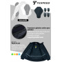 Texpeed Veste de moto en cuir pour homme - Homologué blouson été/hiver de moto de tourisme avec protection véritable biker CE ar