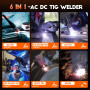 FEIFANKE Poste A Souder TIG AC DC 230V 200A IGBT Inverter Poste à Souder Pulsion Aluminium Poste à Souder 7 en 1 avec Affichage 